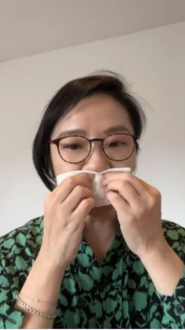 陶晶瑩想到員工突然哽咽。(圖/翻攝自陶晶瑩臉書)