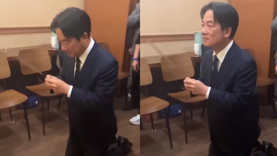 舅媽選前一天病逝!賴清德靈前泛淚哽咽 跪謝年幼照顧之恩