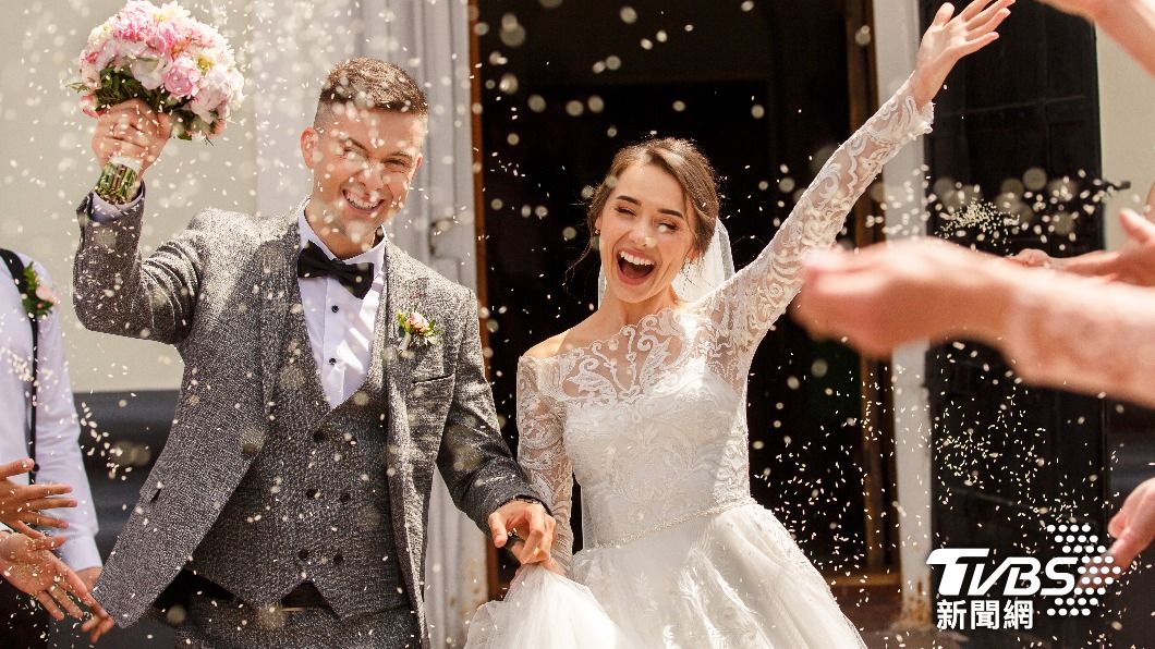 中獎後舉辦婚禮。(示意圖/shutterstock達志影像)