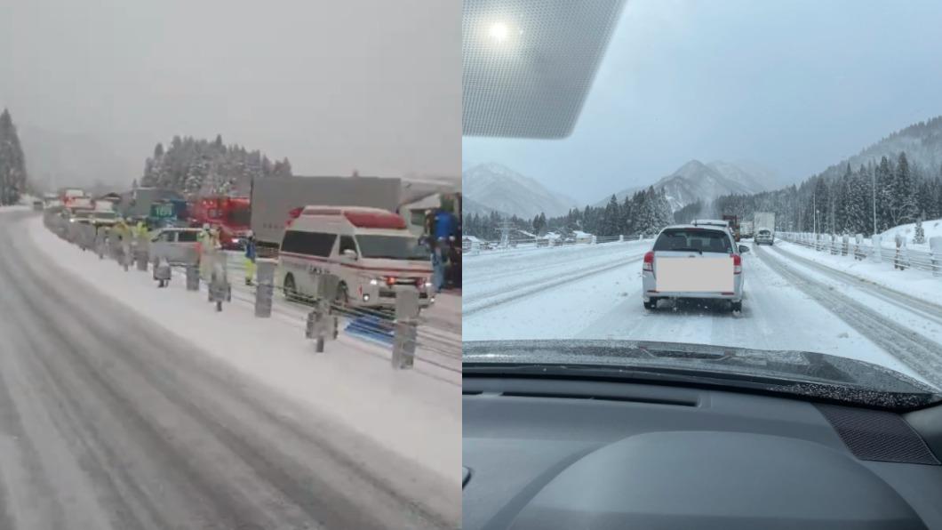 剛發大雪警報!日本高速公路卡車撞巴士 14人緊急送醫
