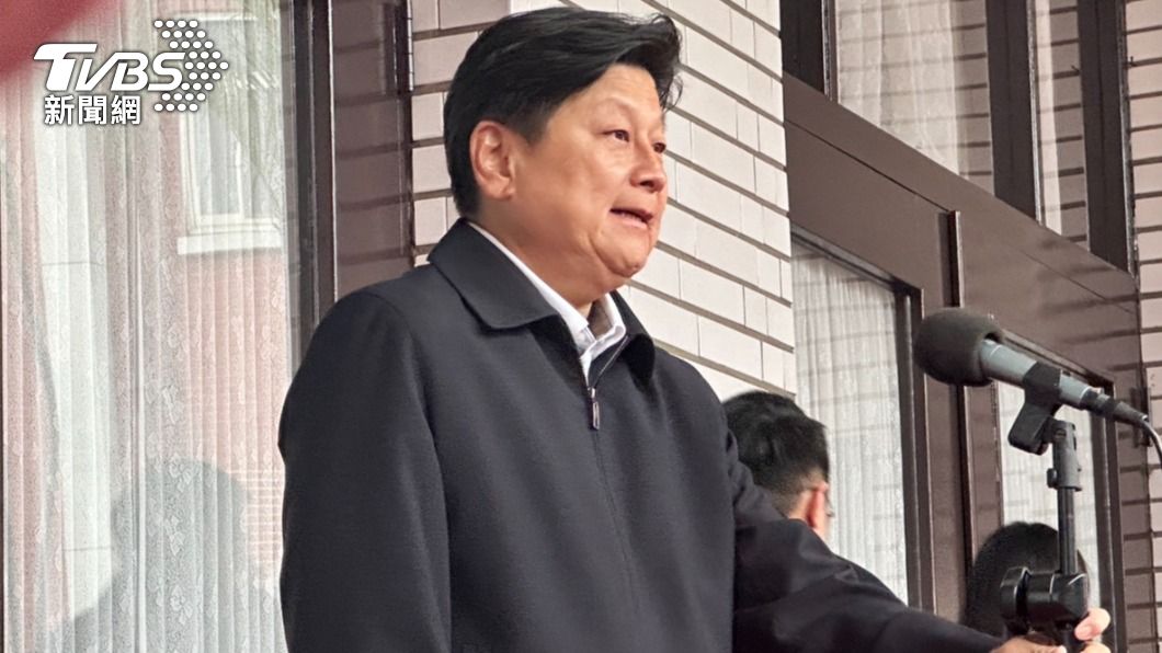 傅崐萁登記參選黨團總召。(圖/林至柔攝)