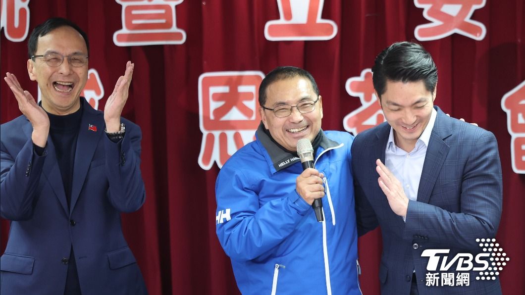 國民黨選後感恩茶會 侯友宜笑虧蔣萬安「更像總統候選人」