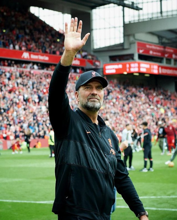 克洛普本賽季末離開紅軍。(圖/翻攝自Jurgen Klopp IG)