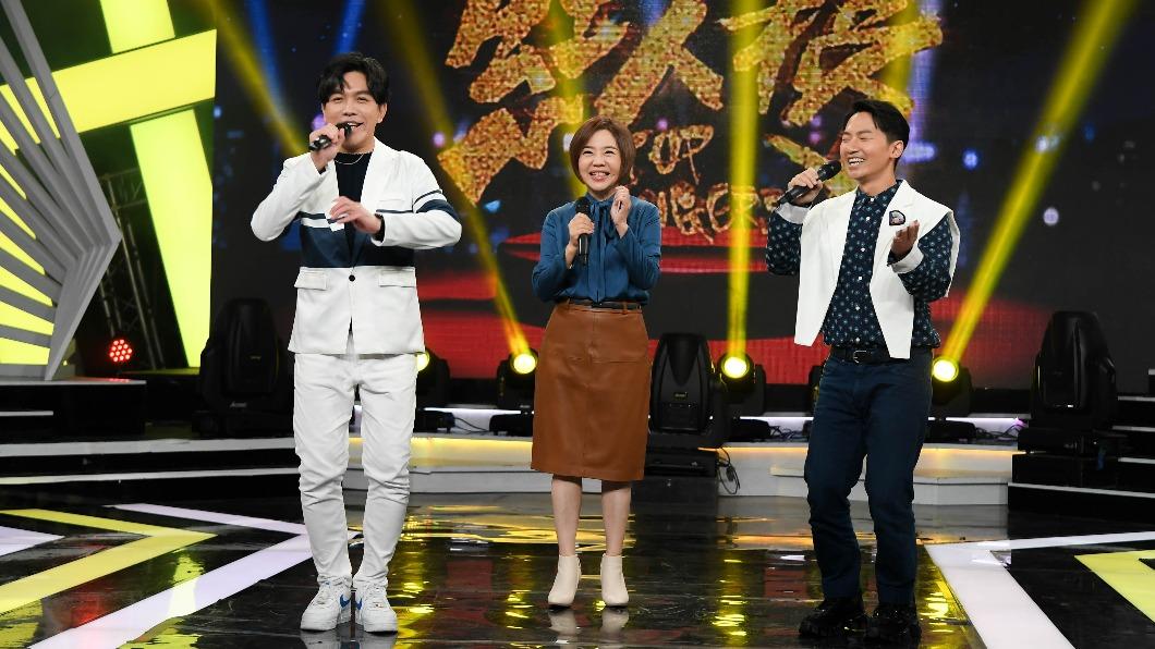 于美人（中）和蔡昌憲（右）、許志豪今錄影。（圖／三立提供）