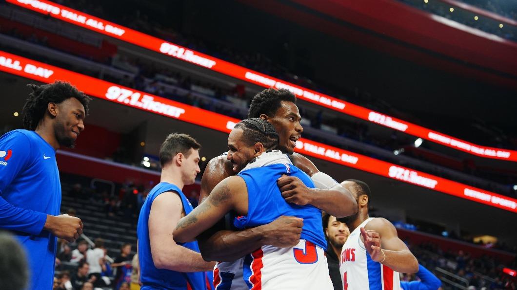身為聯盟爐主的活塞隊擊敗西區龍頭雷霆隊。（圖／翻攝自X@DetroitPistons）