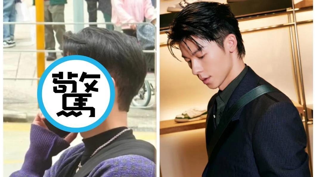 網友在香港尖沙咀街上巧遇酷似許光漢的男生。（圖／翻攝自小紅書、許光漢微博）