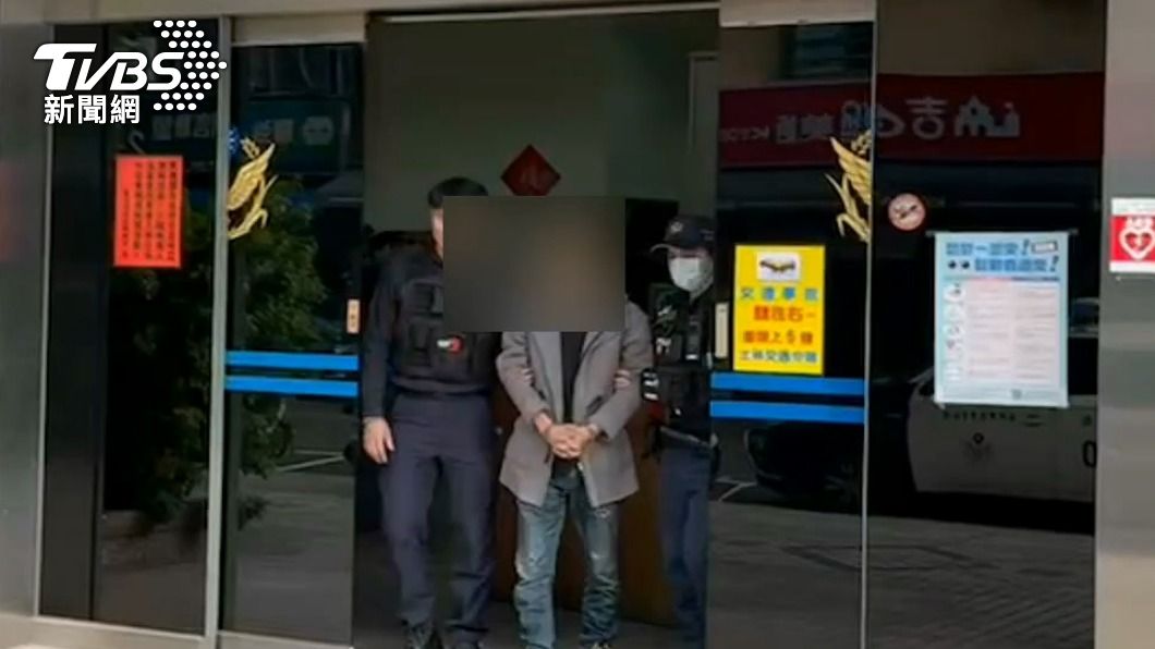 呂男被警方移送。(圖/TVBS)