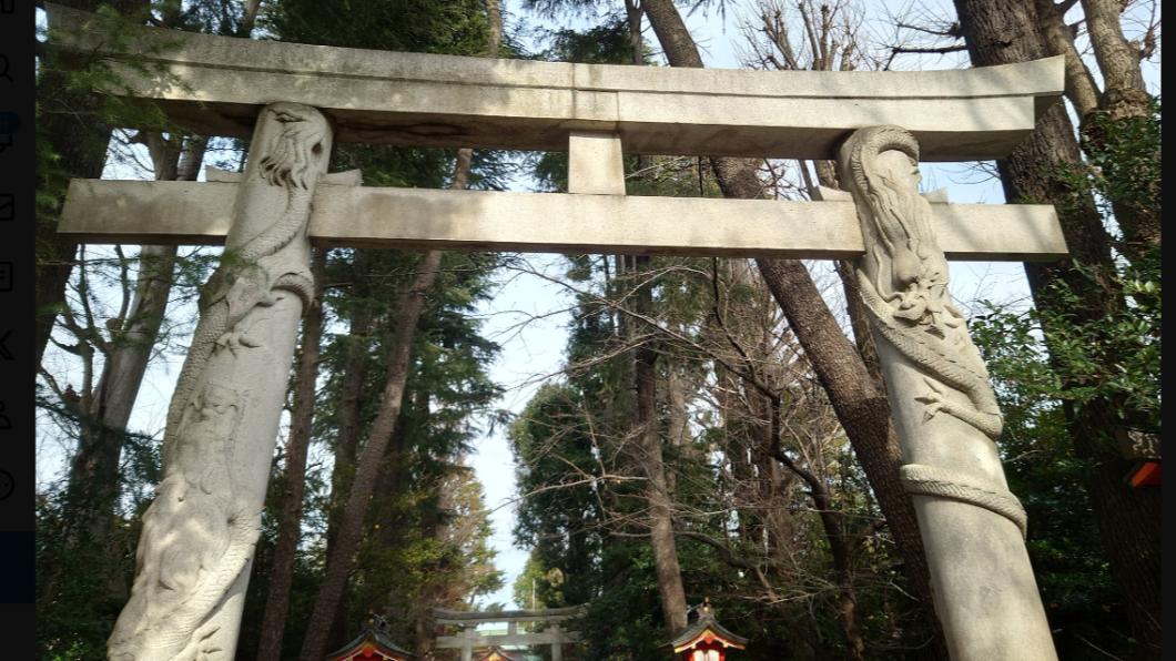 馬橋稻荷神社有罕見的雙龍鳥居。（圖／翻攝自Ｘ＠nanbu0523）
