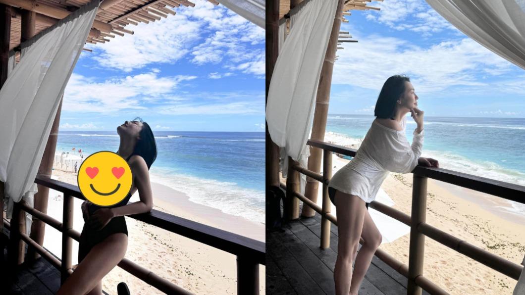 45歲小S脫了!比基尼「炸出渾圓雙峰」 真實身材全被看光