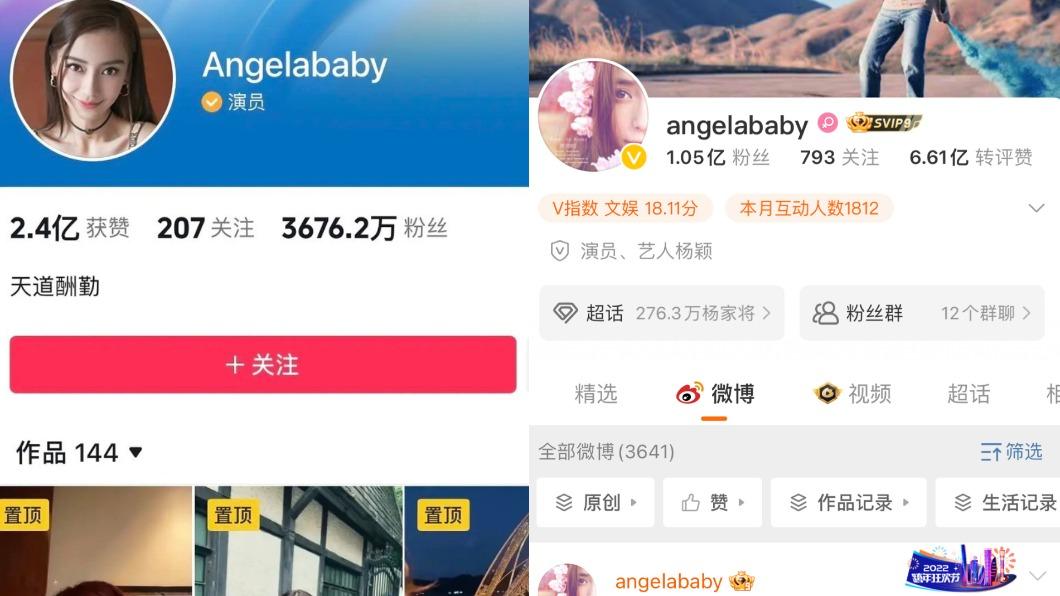 Angelababy抖音、微博解除禁言。(圖/翻攝自Real皮皮王微博)