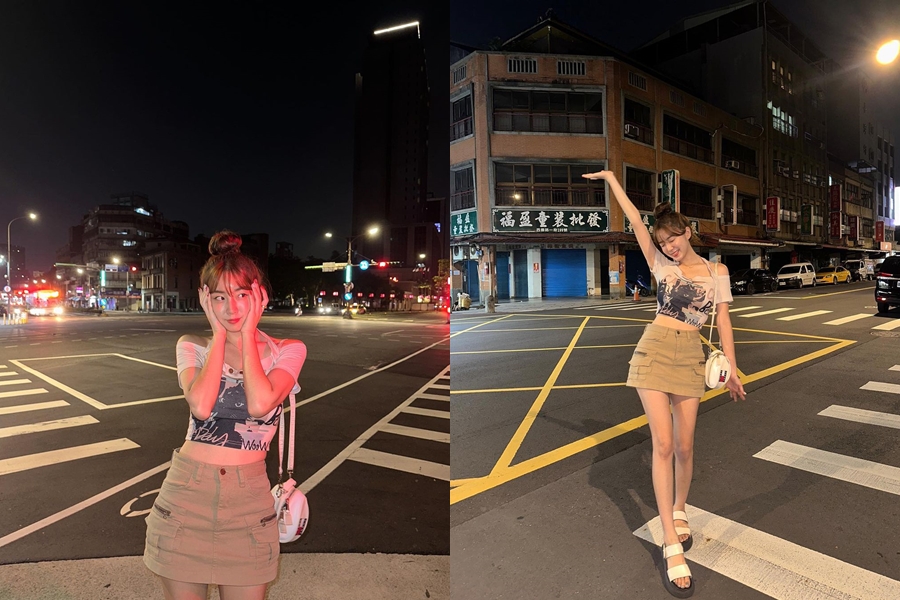 安芝儇來到台後，前往各處觀光。（圖／翻攝自＠wlgus2qh IG）