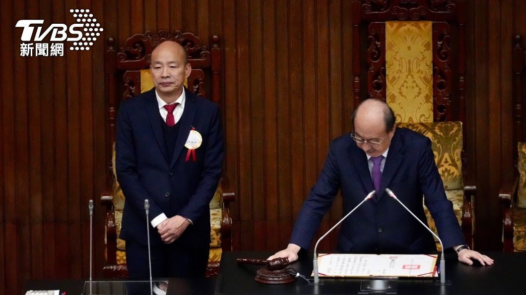 韓國瑜當選立法院長。(圖/區國強攝)