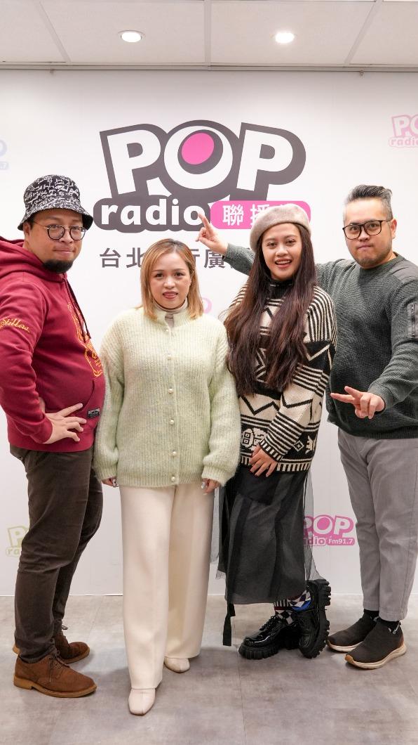 POP Radio 2024新年特別節目片頭由歐開合唱團演唱。(圖/POP Radio提供)