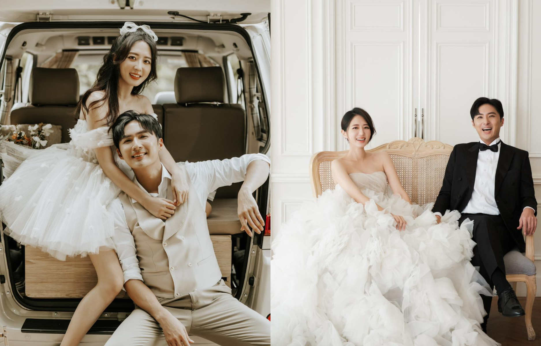洪詩去年與李運慶登記結婚。(圖/翻攝自洪詩臉書)