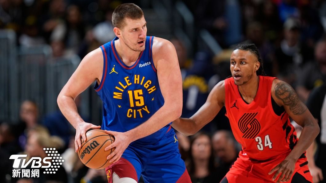 NBA/大三元史上第4多 約基奇27分率金塊退拓荒者