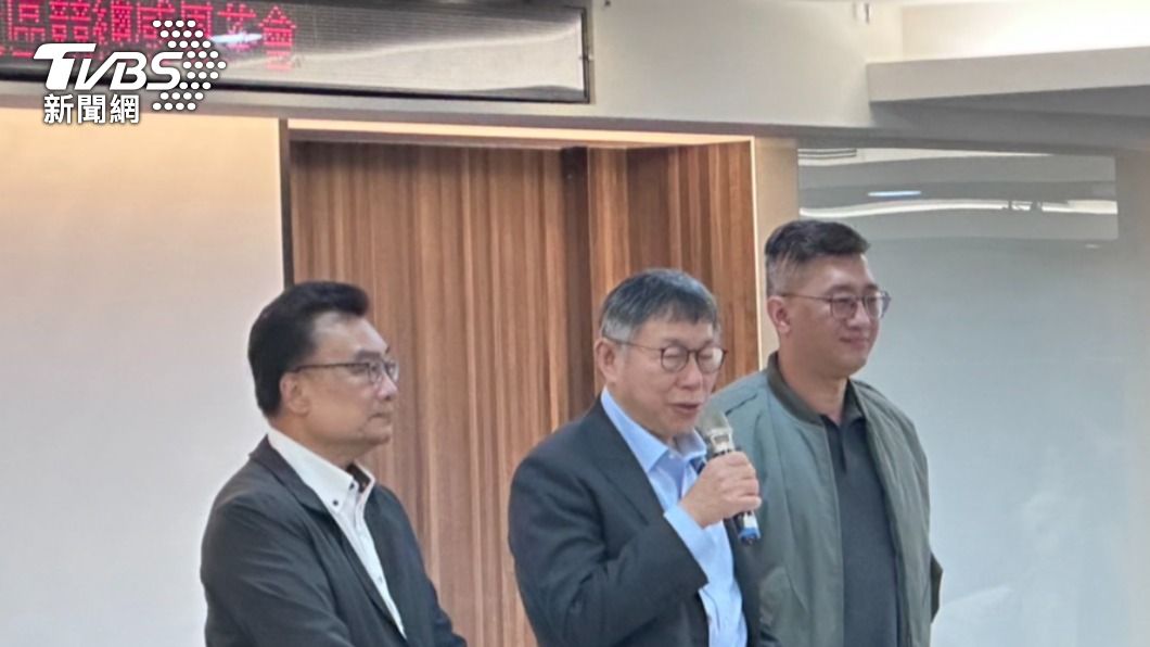 柯文哲今(4)日舉辦北區地方謝票茶會。(圖/陳昫蓁攝)