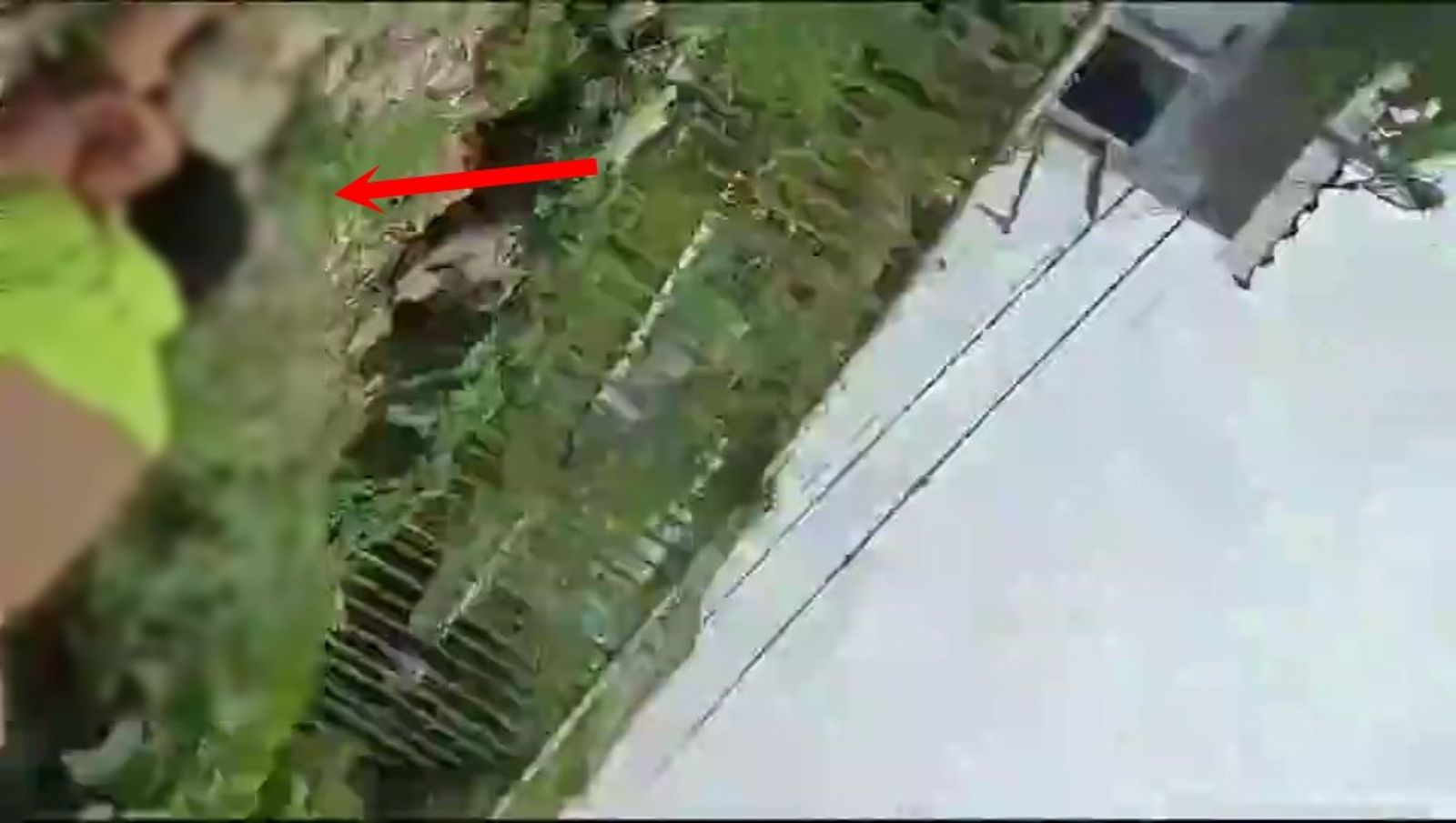 少年被火車撞倒在地,已經失去意識。(翻自畫面)