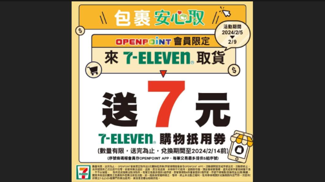 7-ELEVEN推出取貨送購物抵用券的優惠。(圖/翻攝自PTT論壇)