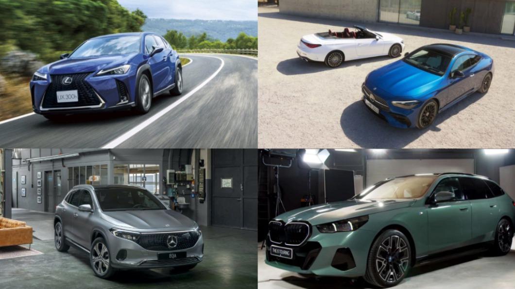i5 Touring、Lexus UX 300h、M-Benz全新雙門跑車CLE Coupé、Mercedes-EQ EQA小改款。(圖/翻攝自cardesignworld Ig 、Lexus、M-Benz)
