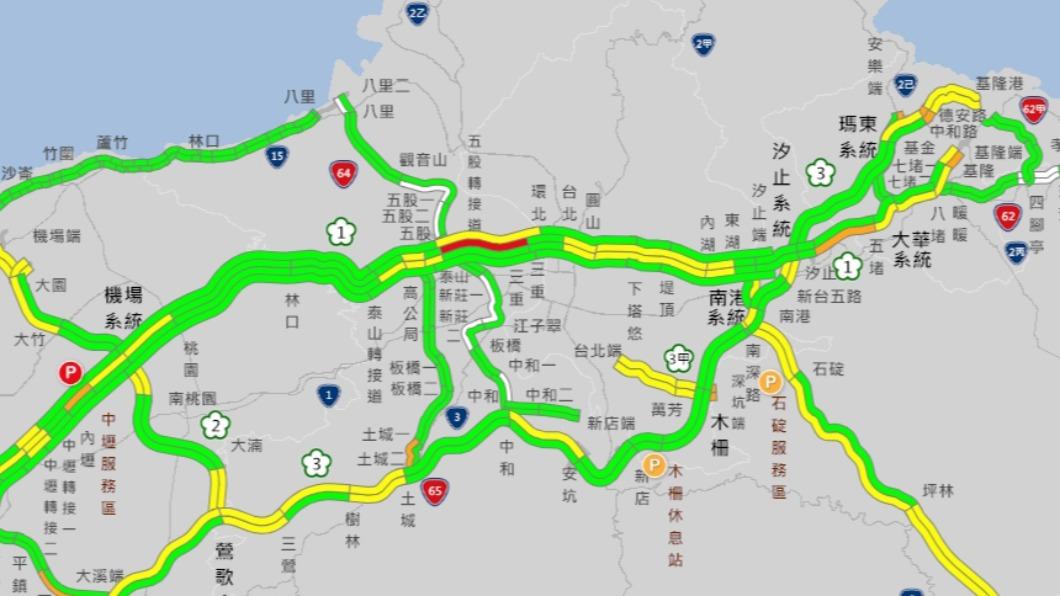 返鄉潮出發!國道北中南都塞 這路段最堵「時速不到30」