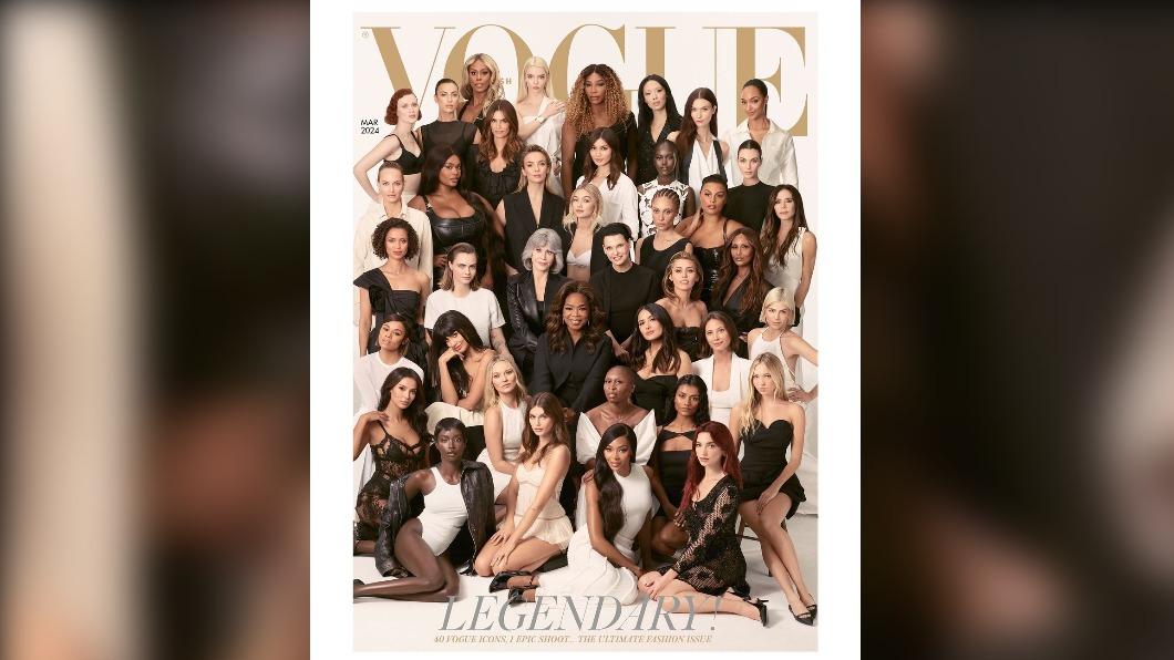 英《VOGUE》主編告別作　40位大咖女星破天荒齊登封面