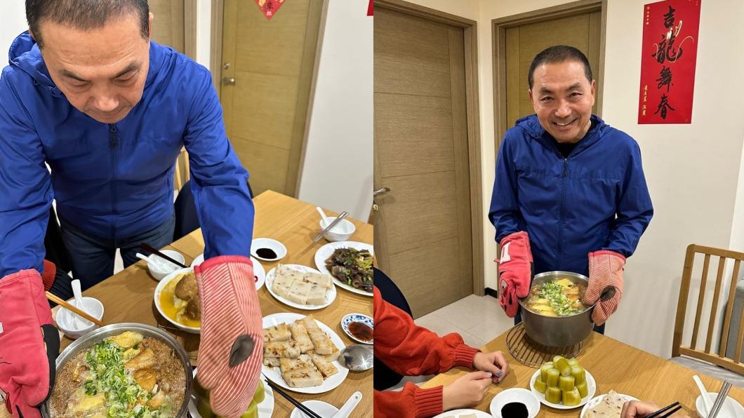 今年圍爐不缺席！侯友宜除夕PO下廚照　「愛心煲湯」背後藏意義