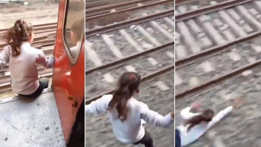 抖音挑戰「當場跳火車」!重摔亂石堆 印少女掛彩恐喪命