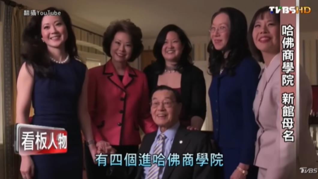 趙安吉(左一)與父親及其他姊妹。(圖/TVBS)