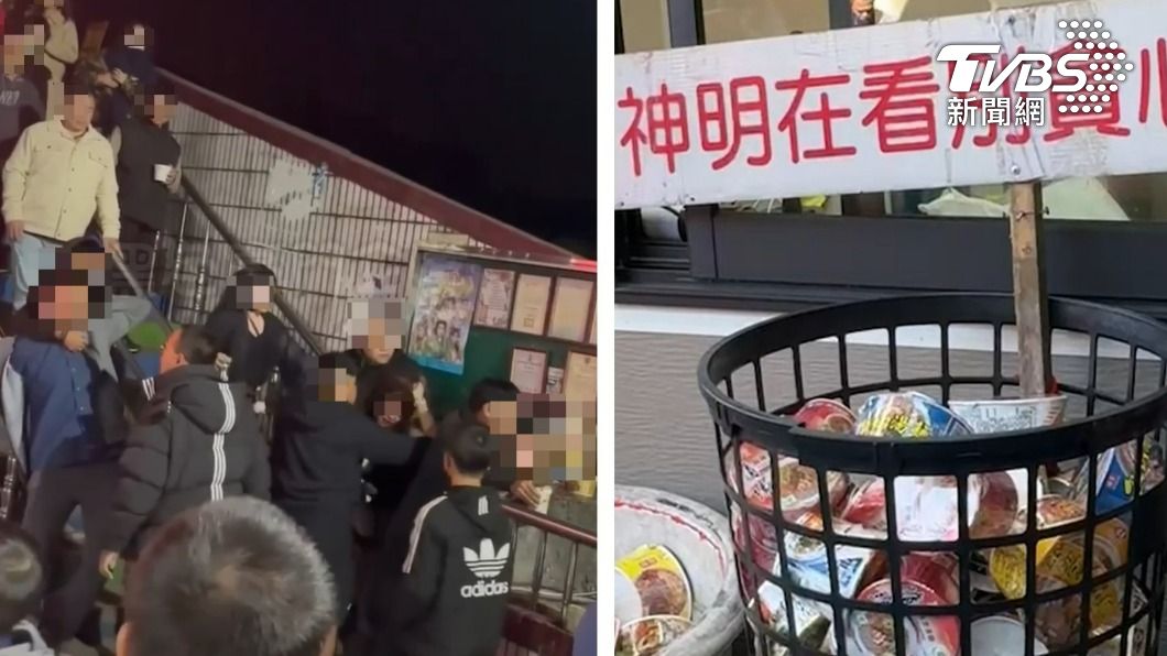 信徒吃掉10萬碗!泡麵土地公走春塞爆 2女推擠互扯頭髮