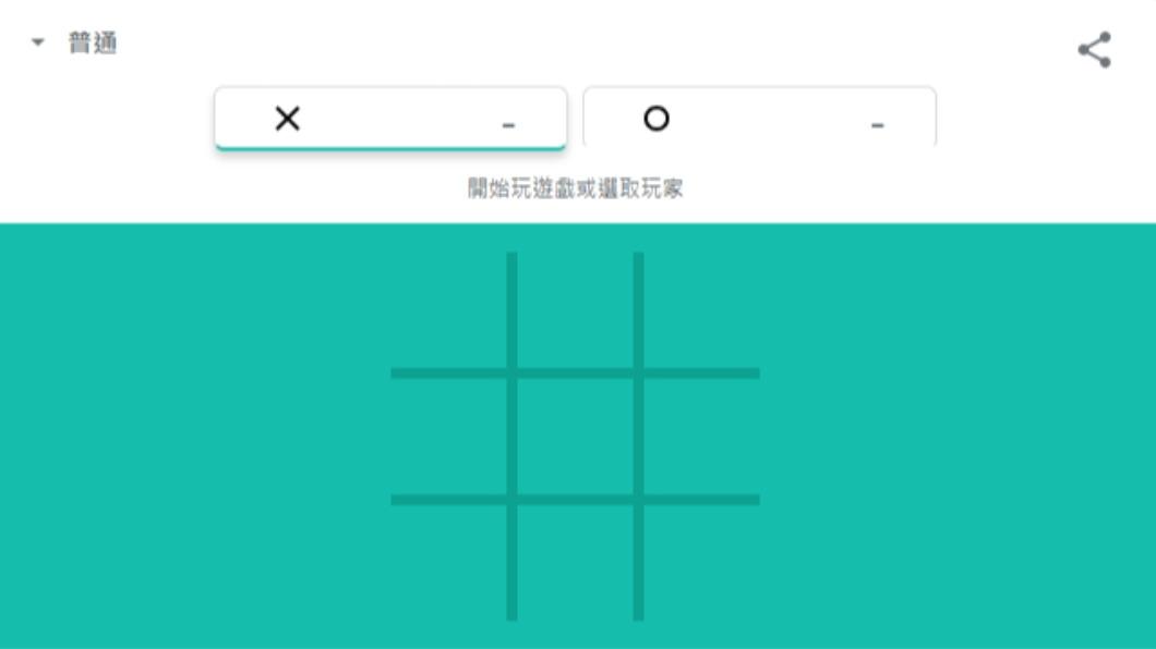 圈圈叉叉遊戲。(圖/翻攝自Google)
