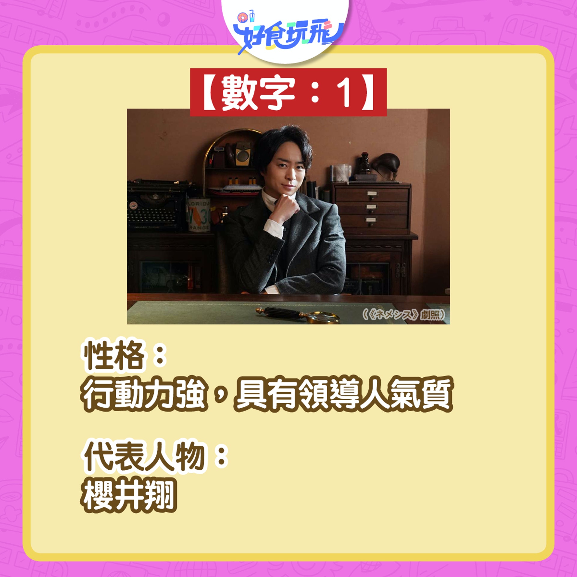 生命靈魂數字1。(圖/香港01)
