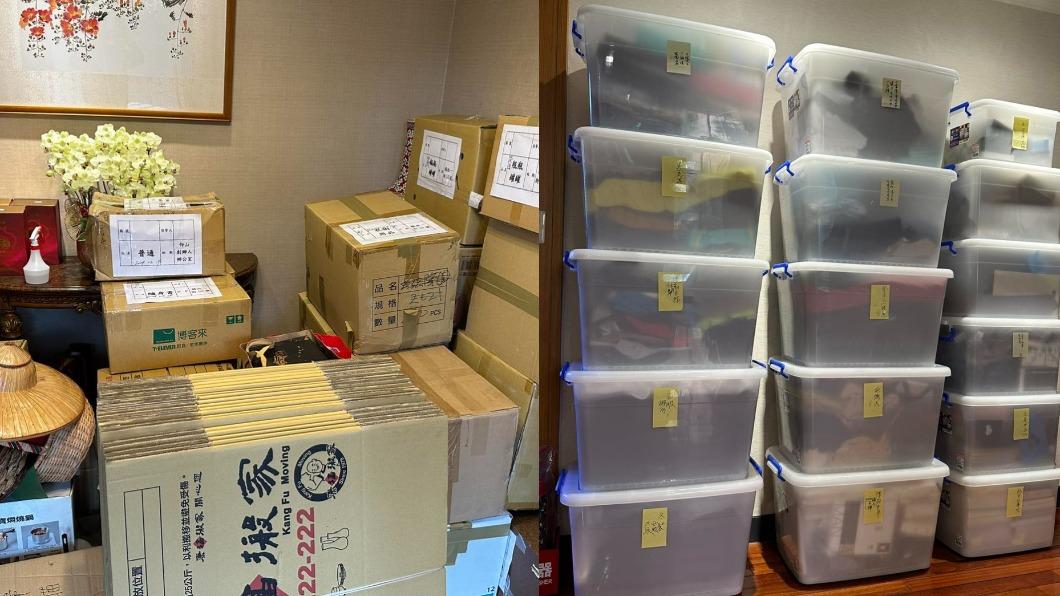 游錫堃曬搬家照。(圖/翻攝自游錫堃臉書)