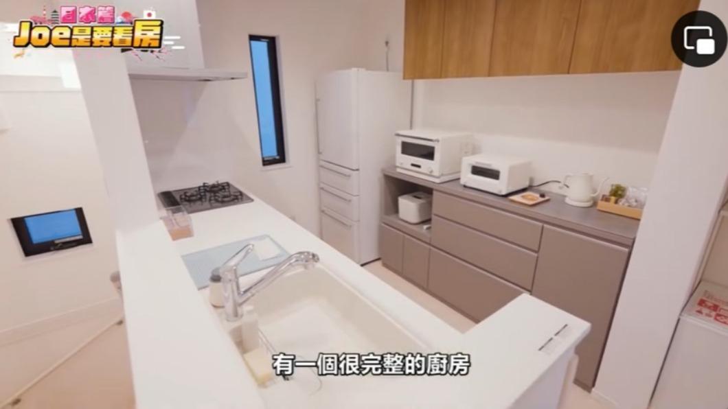 Joeman新家的廚房。(圖/翻攝自Joeman臉書)