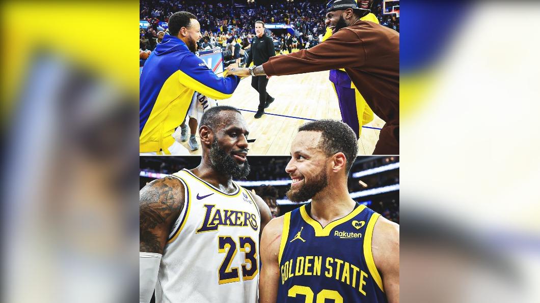 柯瑞和詹姆斯只在明星賽中同隊過。（圖／翻攝自X@NBAdoPovo）