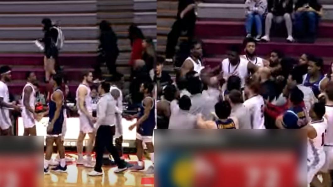 NCAA爆全武行!兩隊賽後原和氣握手 下秒互毆濺血