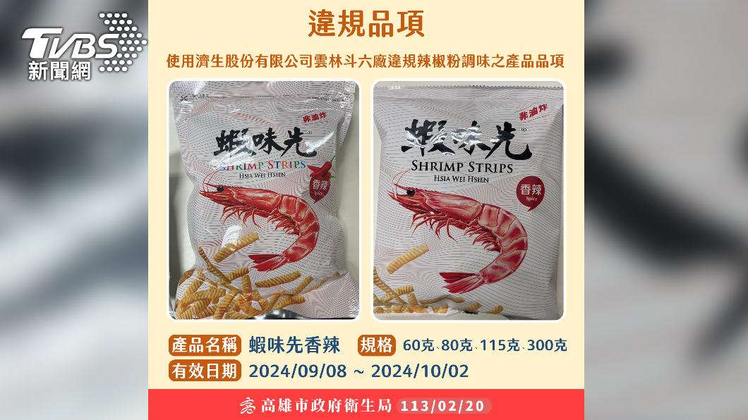 其中流入的高雄市8公斤流向裕榮食品股份有限公司。(圖/TVBS)