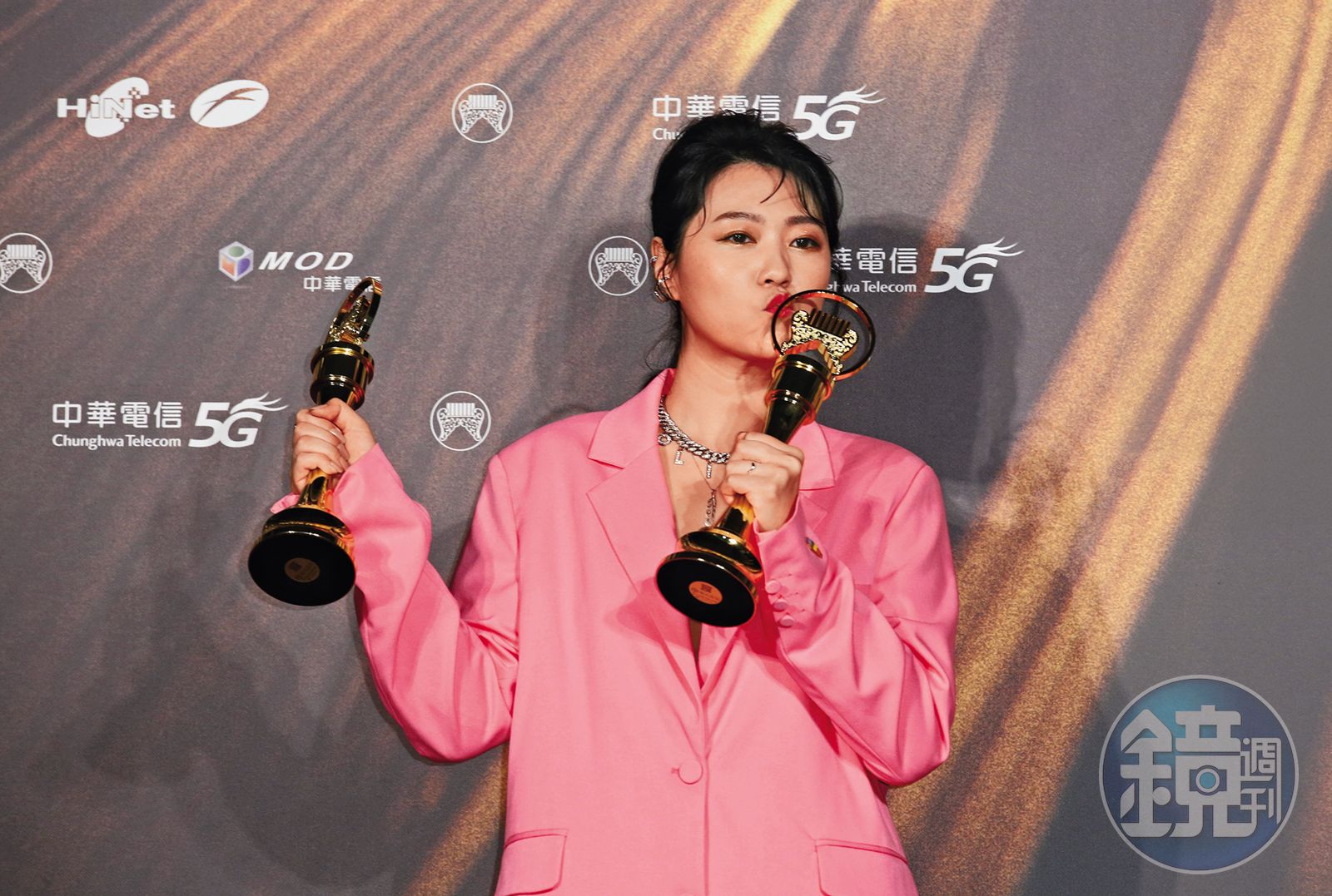 曹雅雯在張三助陣下,獲得第32屆金曲獎最佳台語女歌手。(圖/鏡週刊)
