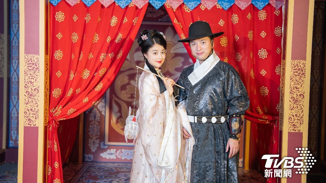 漢服主題婚禮演出。（圖／TVBS）