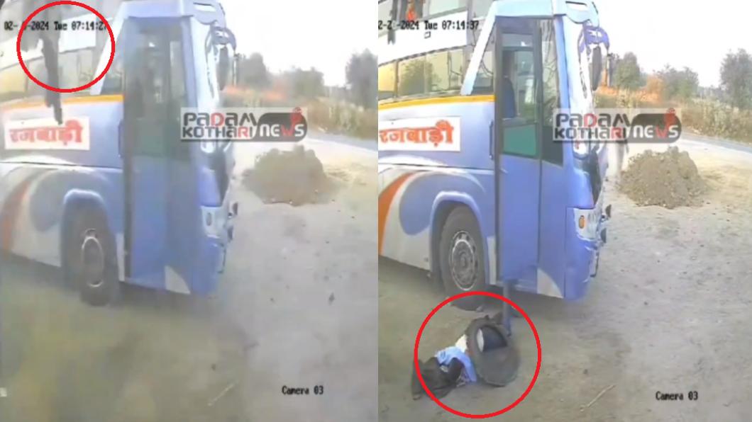 輪胎充氣大爆炸!印度公車司機秒被炸飛 翻轉3圈墜地慘死