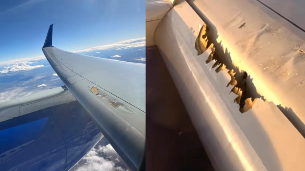 波音又出包!聯合航空乘客高空直擊「機翼破裂」 急中途迫降