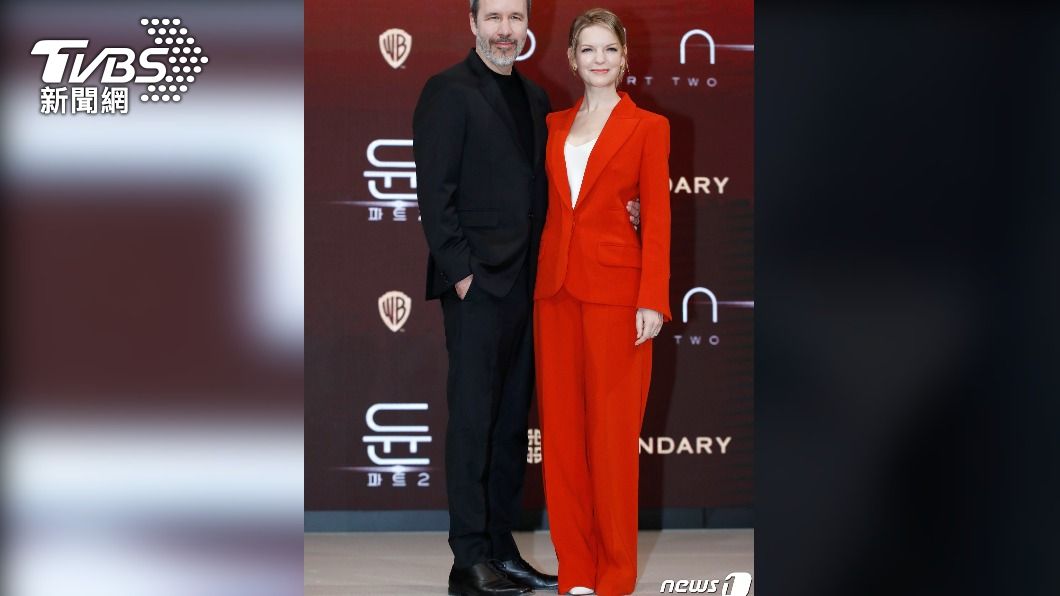 維勒納夫(Denis Villeneuve)與妻子兼製片人拉波因特 (Tanya Lapointe)。(圖/翻攝自News1)