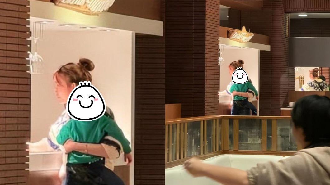 網友曝光林志玲兒子側顏。（圖／翻攝自微博）