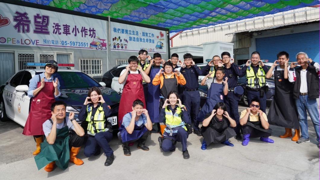 警局用行動支持弱勢族群朋友。（圖／雲林縣警察局提供）