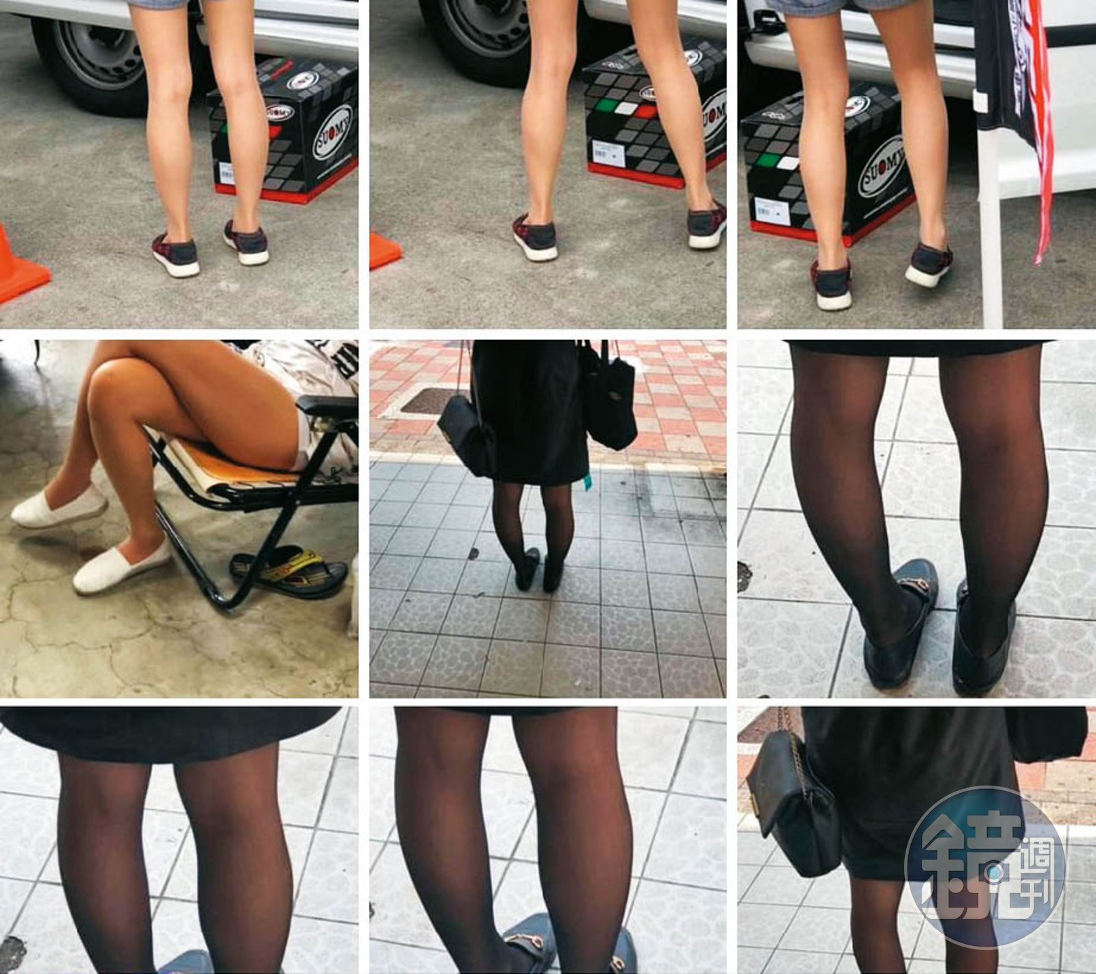 蘇男常在街頭偷拍路人女性的腿部,並透過臉書分享。(圖/讀者提供)