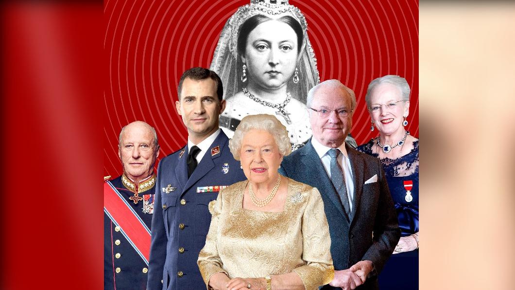 哈拉德五世與已故英國女王伊莉莎白二世(Elizabeth II)都是維多利亞女王(Queen Victoria)後裔。(圖/翻攝自 X)