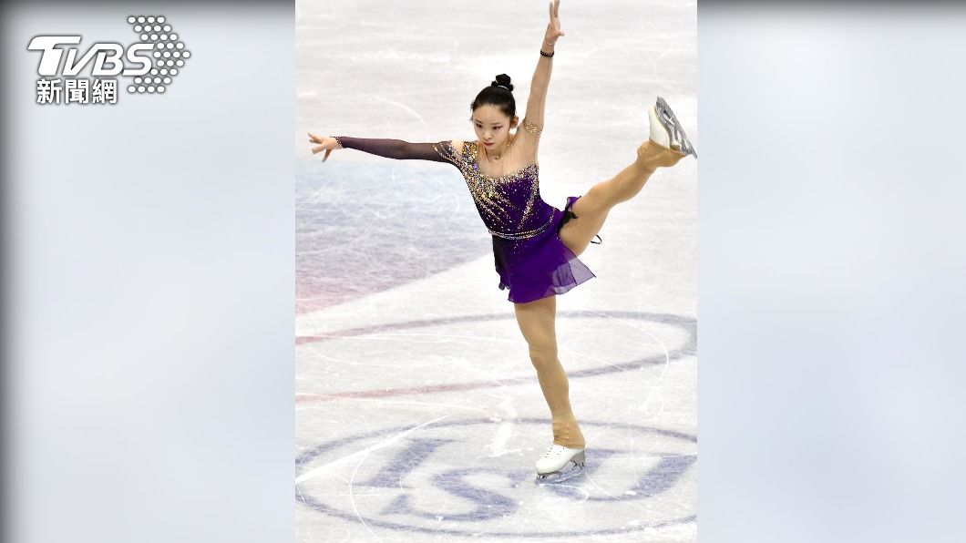 蔡玉鳳今在2024花滑世青賽的女子個人短曲項目，繳出56.30分。（圖／胡瑞麒攝）
