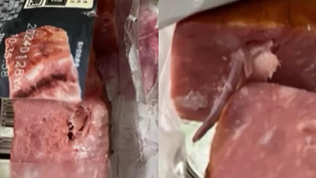 火腿吃出老鼠尾巴!她見「帶毛肉塊」吐整晚 陸知名大廠急回應