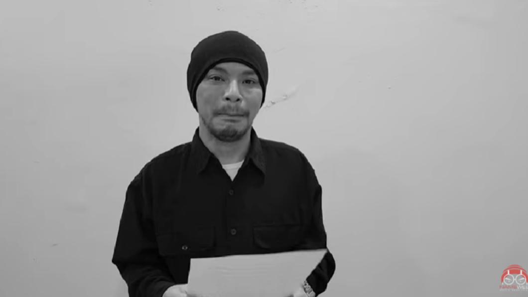 黃明志發布1分鐘的道歉短片,表示自己不會再犯。(圖/翻攝自黃明志YouTube)