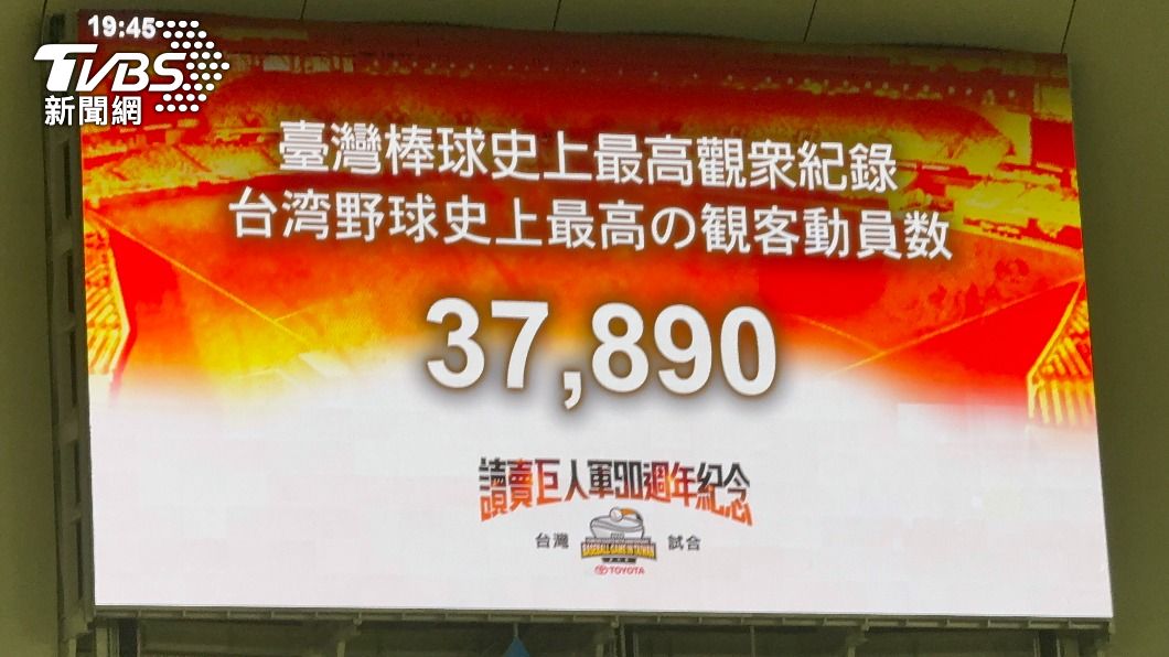 本場交流賽打破台灣史上最多觀眾人數的棒球賽紀錄。(圖/陸惟信攝)