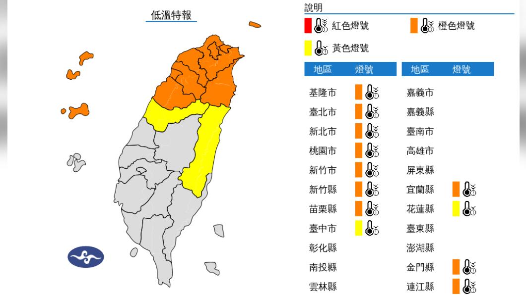 06:00天氣即時報/清晨12縣市持續低溫特報 白天起冷空氣減弱溫度快速翻升